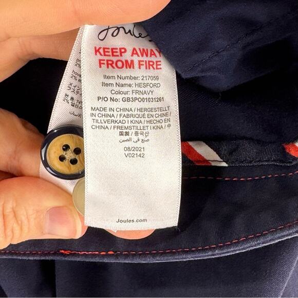 Joules Deep Blue Straight Leg Pants - Picture 9 of 11